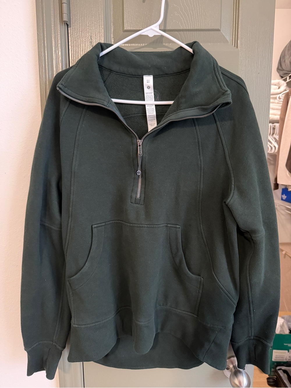 lululemon athletica Dark Green Women's Half-Zip Crewneck Pullover
